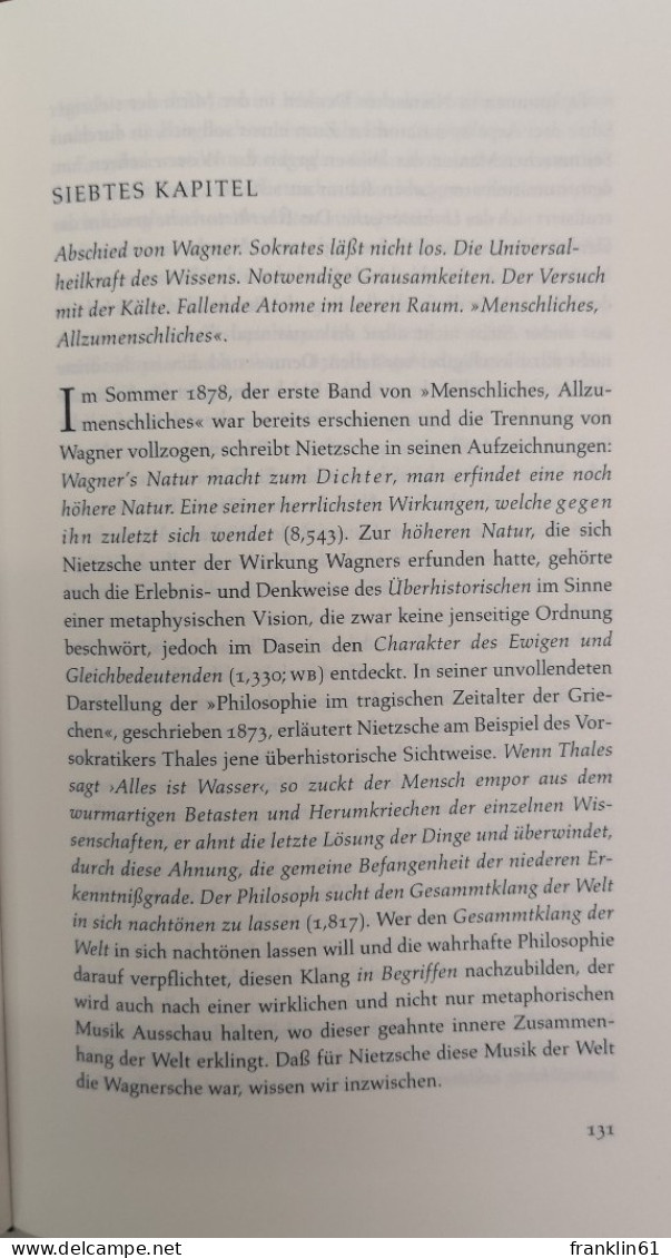 Nietzsche. Biografie seines Denkens.