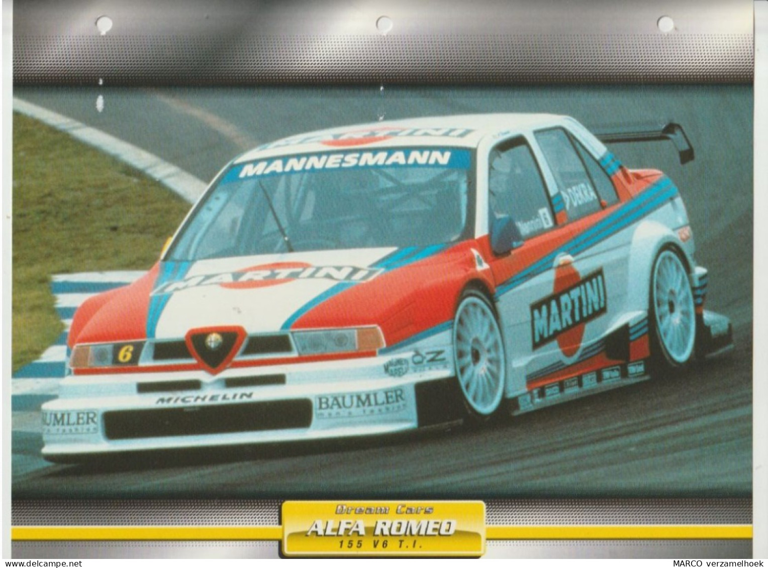 Dream Cars Atlas Collection 1998 Alfa Romeo 155 V6 T.I. Rally - Voitures
