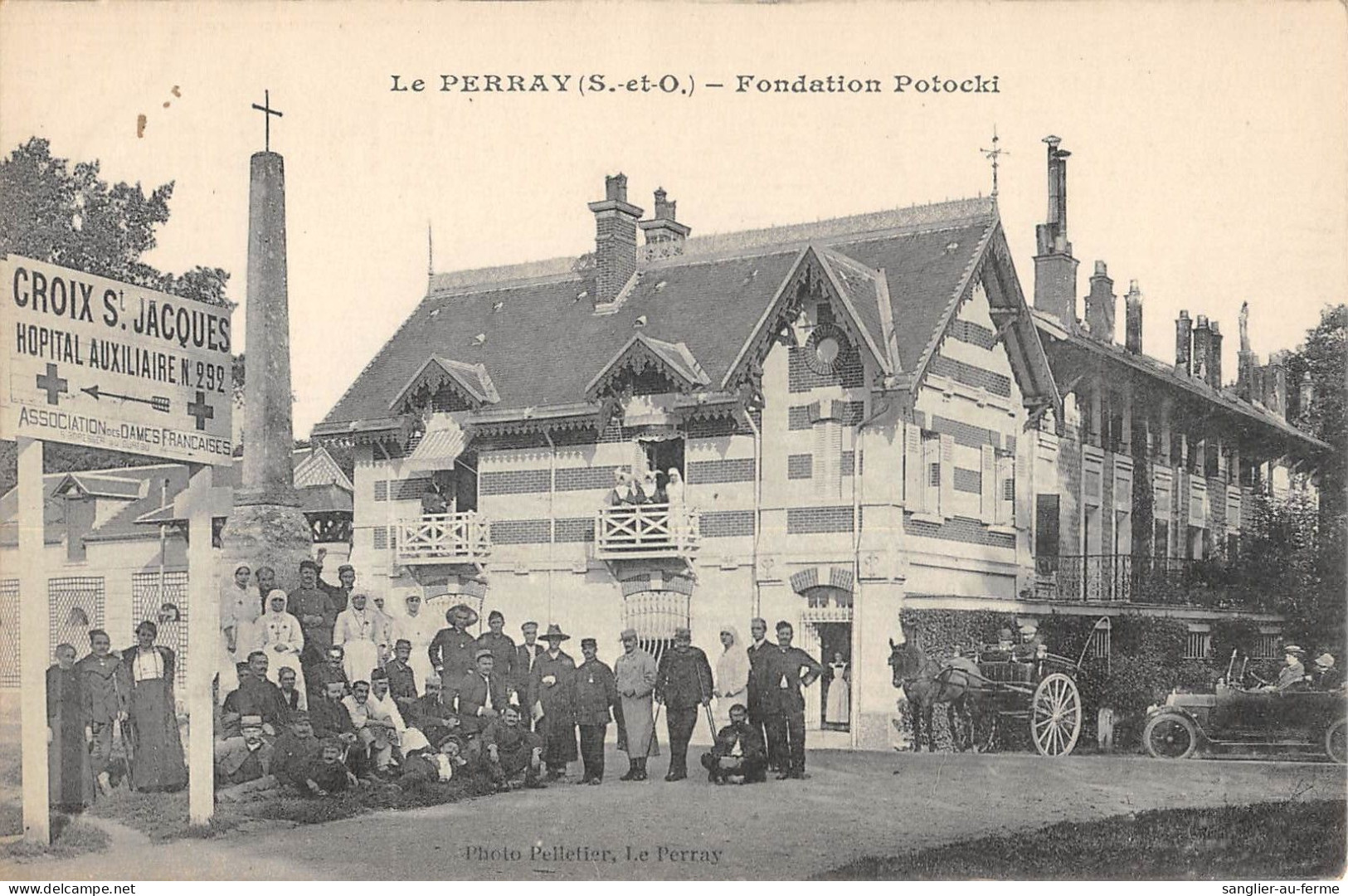 CPA 78 LE PERRAY EN YVELINES / FONDATION POTOCKI / HOPITAL AUXILIAIRE N° 292 / CROIX ROUGE - Le Perray En Yvelines