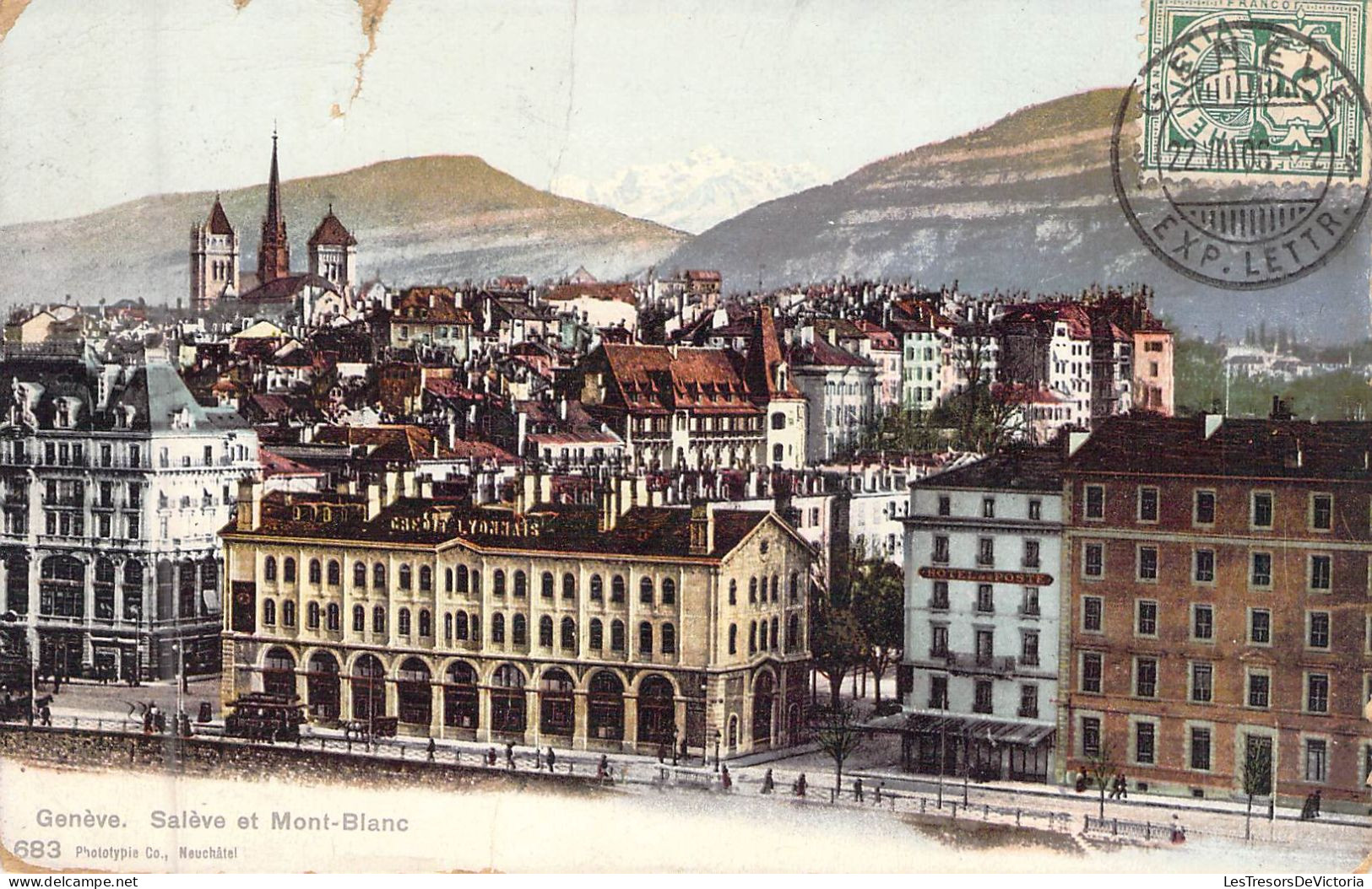 SUISSE - GENEVE - Saléve Et Mont Blanc - Carte Postale Ancienne - Genève