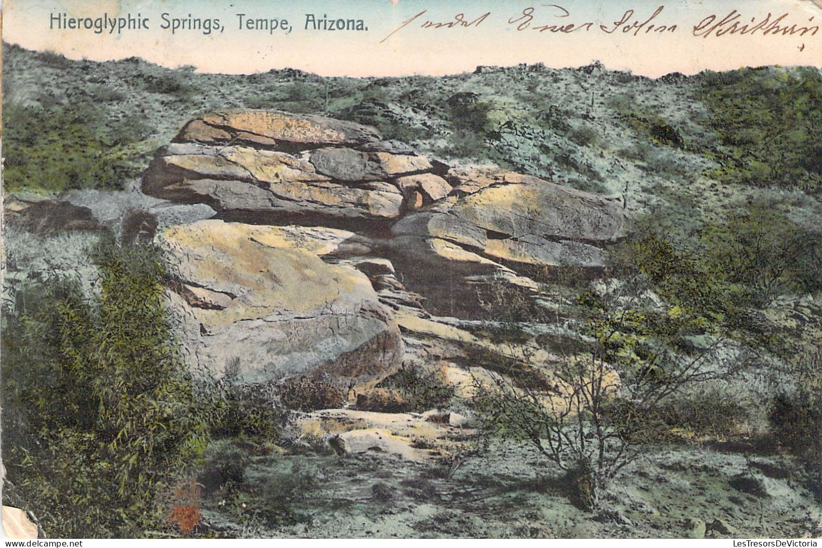 USA - ARIZONA - TEMPE -  Hieroglyphic Springs - Carte Postale Ancienne - Tempe