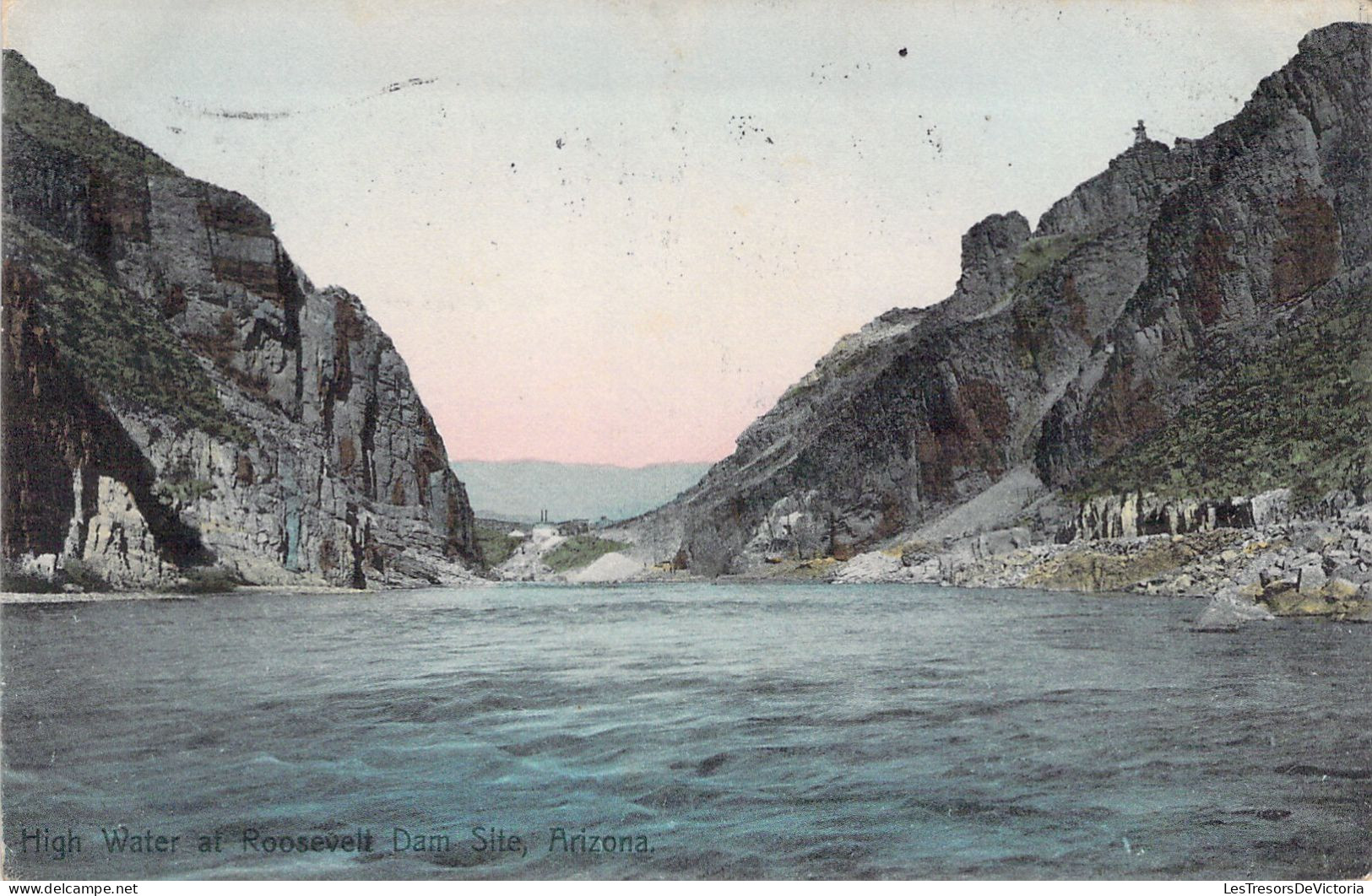 USA - ARIZONA - High Water At Roosevelt Dam Site - Carte Postale Ancienne - Phönix