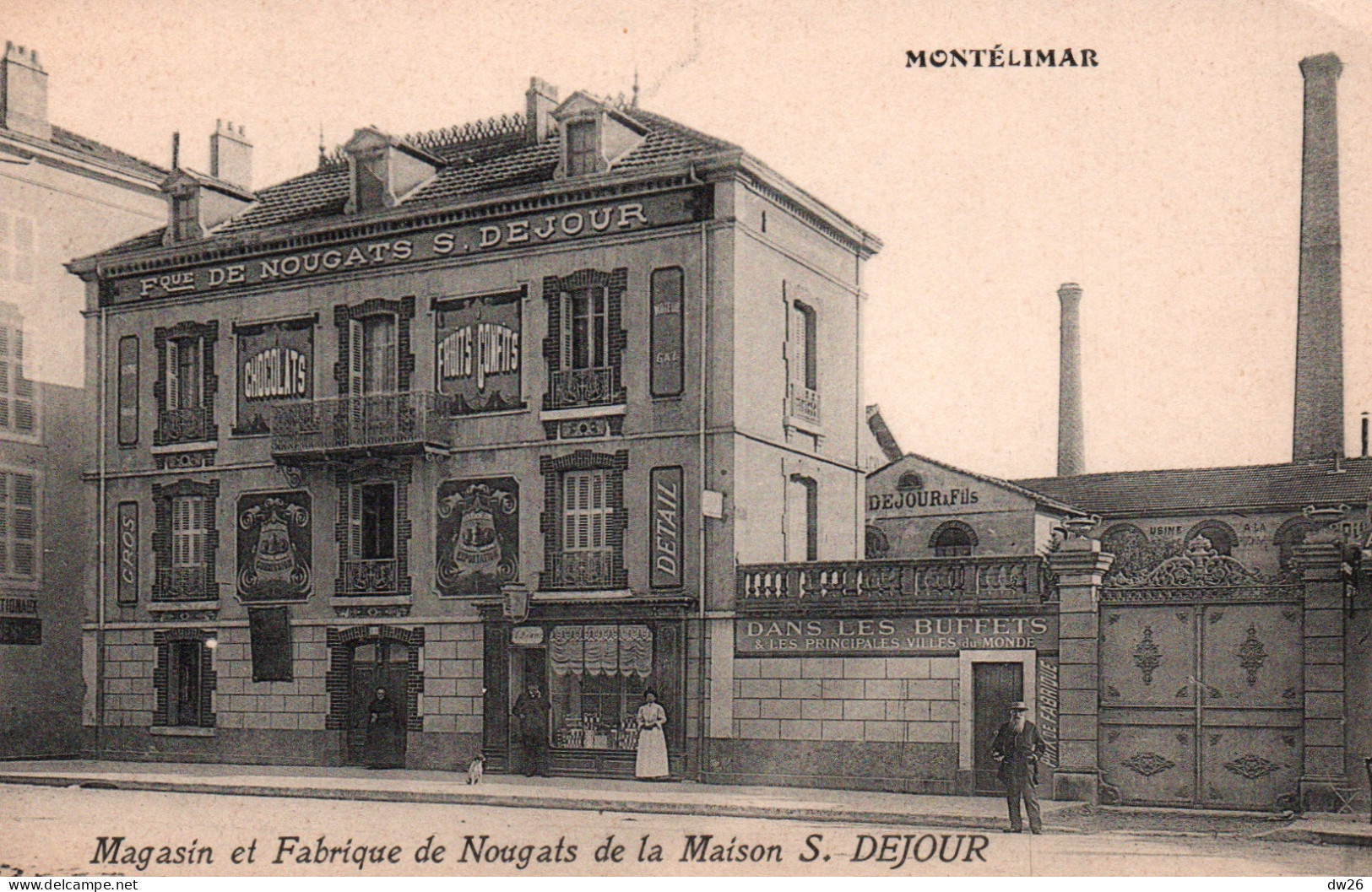 Montélimar - Le Magasin Et Fabrique De Nougats De La Maison Dejour (Avenue De La Gare) Carte Non Circulée - Montelimar