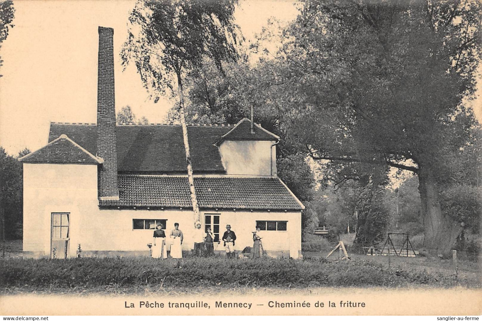 CPA 91 MENNECY / LA PECHE TRANQUILLE / CHEMINEE DE LA FRITURE / RESTAURANT - Mennecy