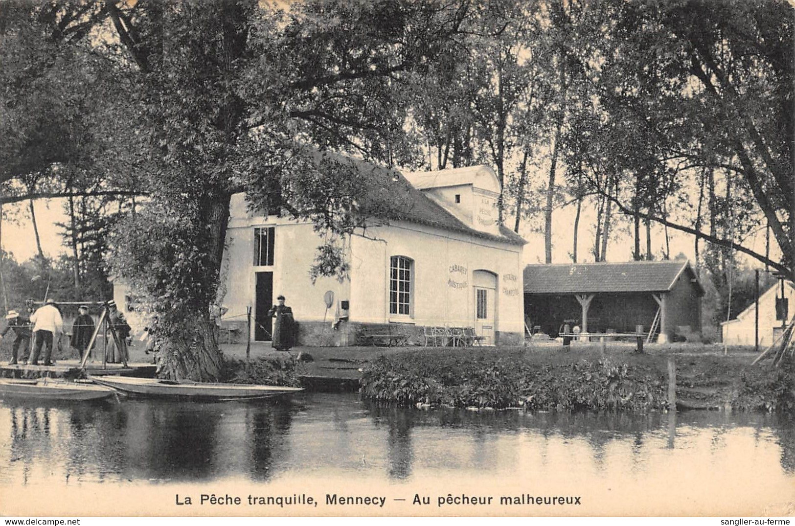 CPA 91 MENNECY / LA PECHE TRANQUILLE / AU PECHEUR MALHEUREUX / RESTAURANT - Mennecy