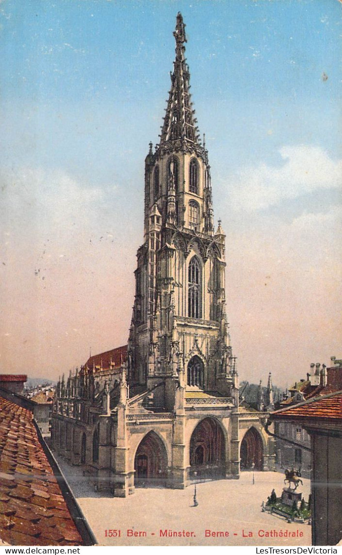 SUISSE - BERN - Munster - La Cathédrale - Carte Postale Ancienne - Berne