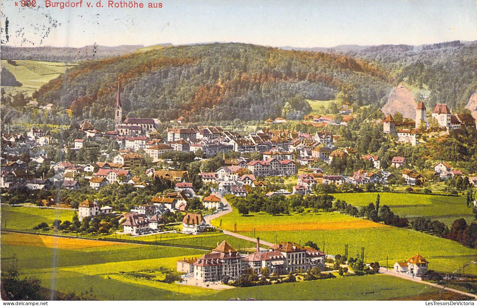 SUISSE - BURGDORF - V D Rothohe Aus - Edition Photoglob - Zurich - Carte Postale Ancienne - Dorf