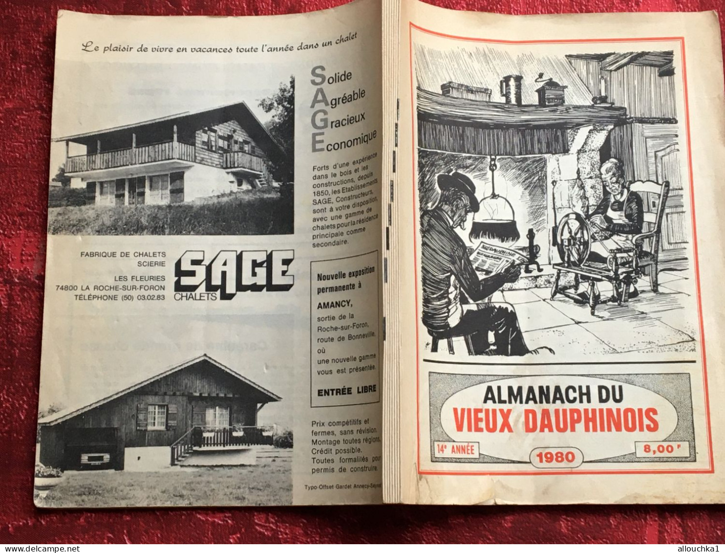 Almanach Vieux Dauphiné 1980 Livres,Revues Français  Culture Régionalisme  France  Alpes - Pays-de-Savoie-pubs-pratique - Alpes - Pays-de-Savoie