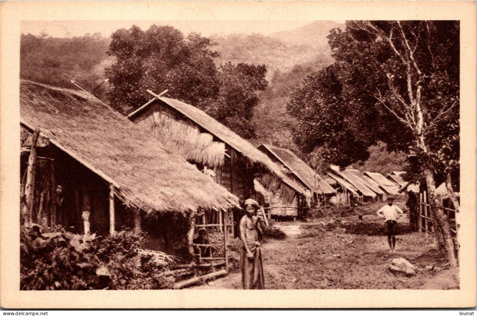 Asie -  MYANMAR BURMA. Village Birman. Série II INDOCHINE Et INDE. - Myanmar (Birma)