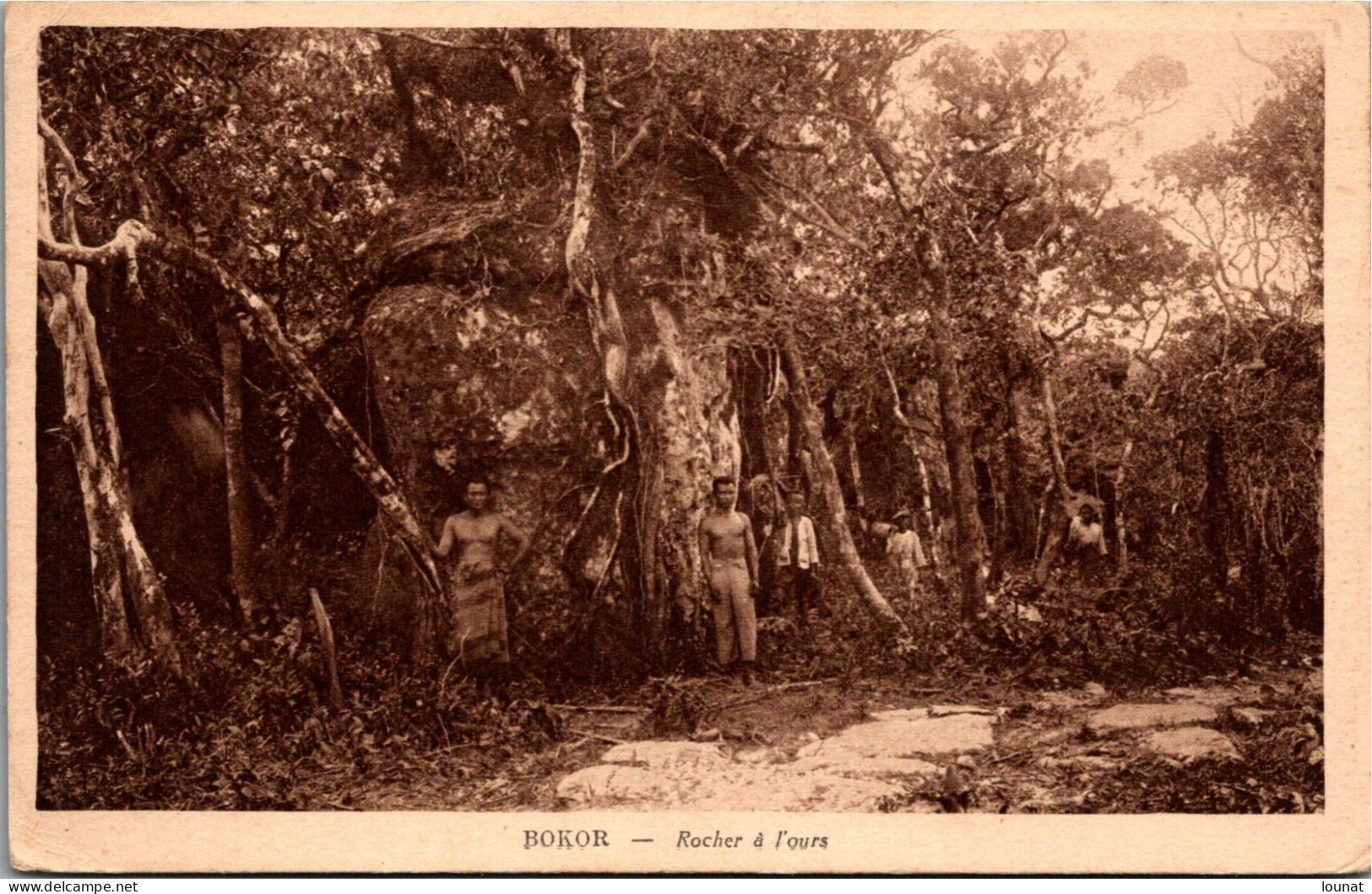 Asie -  BOKOR - Rocher à L'ours - Cambodge ( Indigènes ) - Cambodge