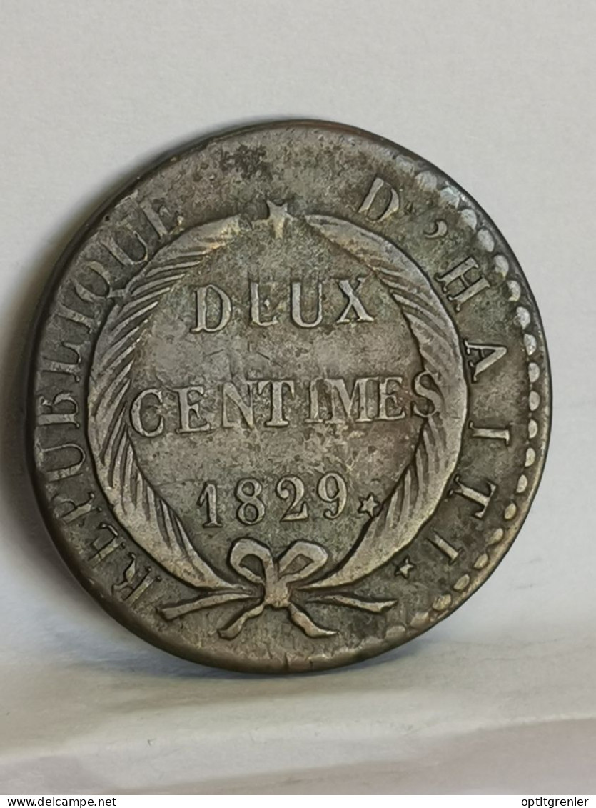 2 CENTIMES HAITI 1829 AN 26 - Haiti