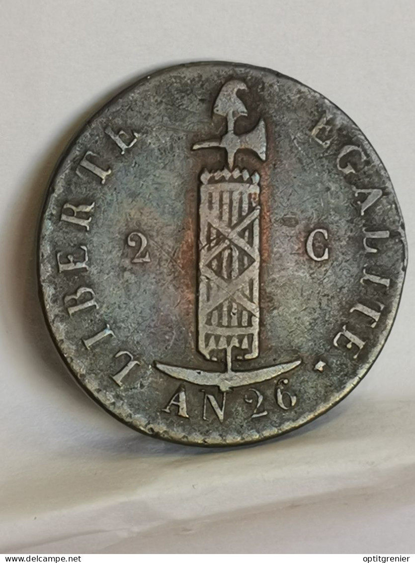 2 CENTIMES HAITI 1829 AN 26 - Haïti