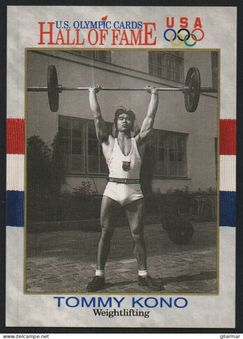 UNITED STATES - U.S. OLYMPIC CARDS HALL OF FAME - WEIGHTLIFTING - TOMMY KONO - # 48 - Tarjetas