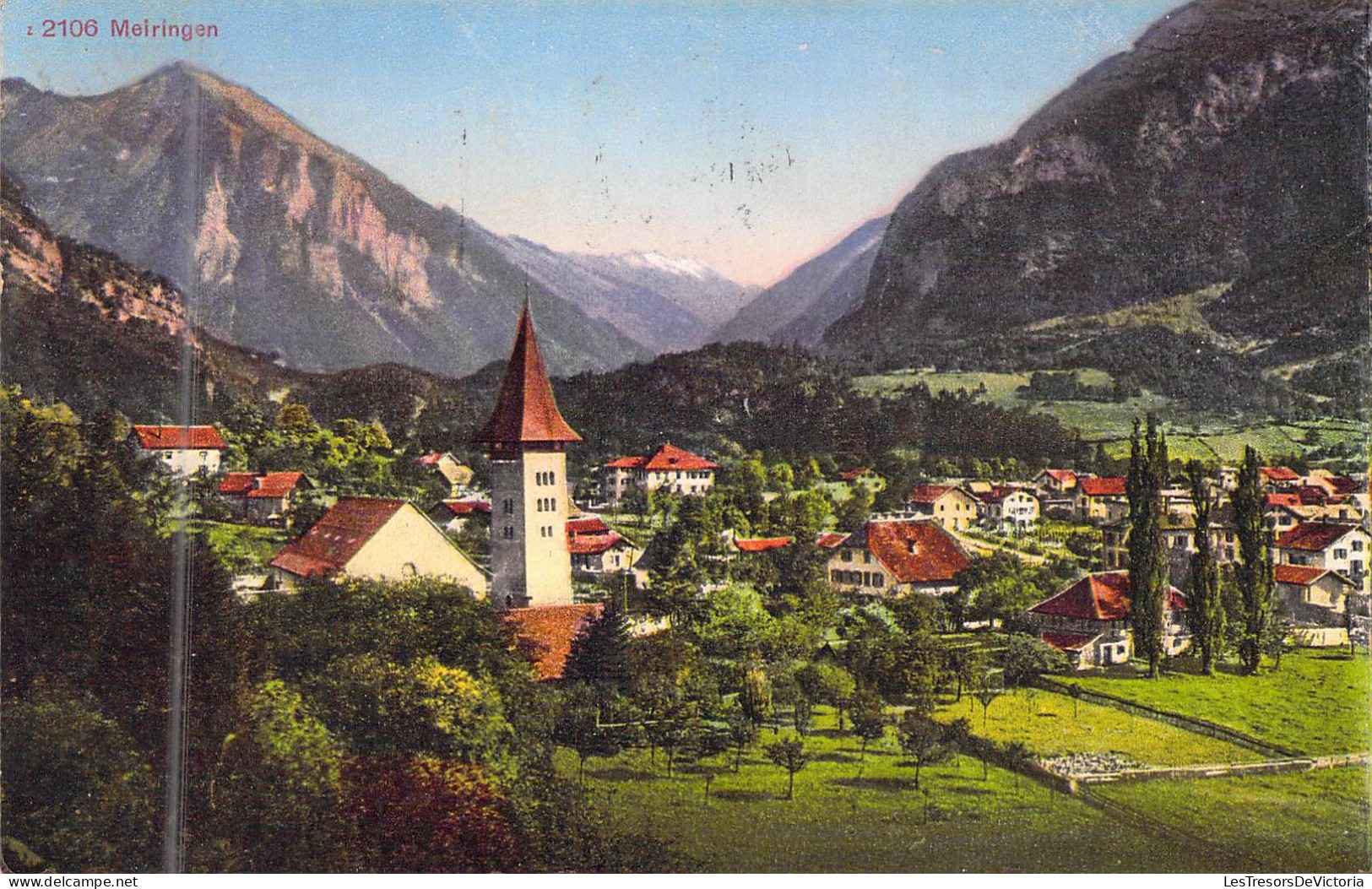 SUISSE - MEIRINGEN - Village Entourée De Montagnes - Edition Photoglob - Zurich - Carte Postale Ancienne - Meiringen