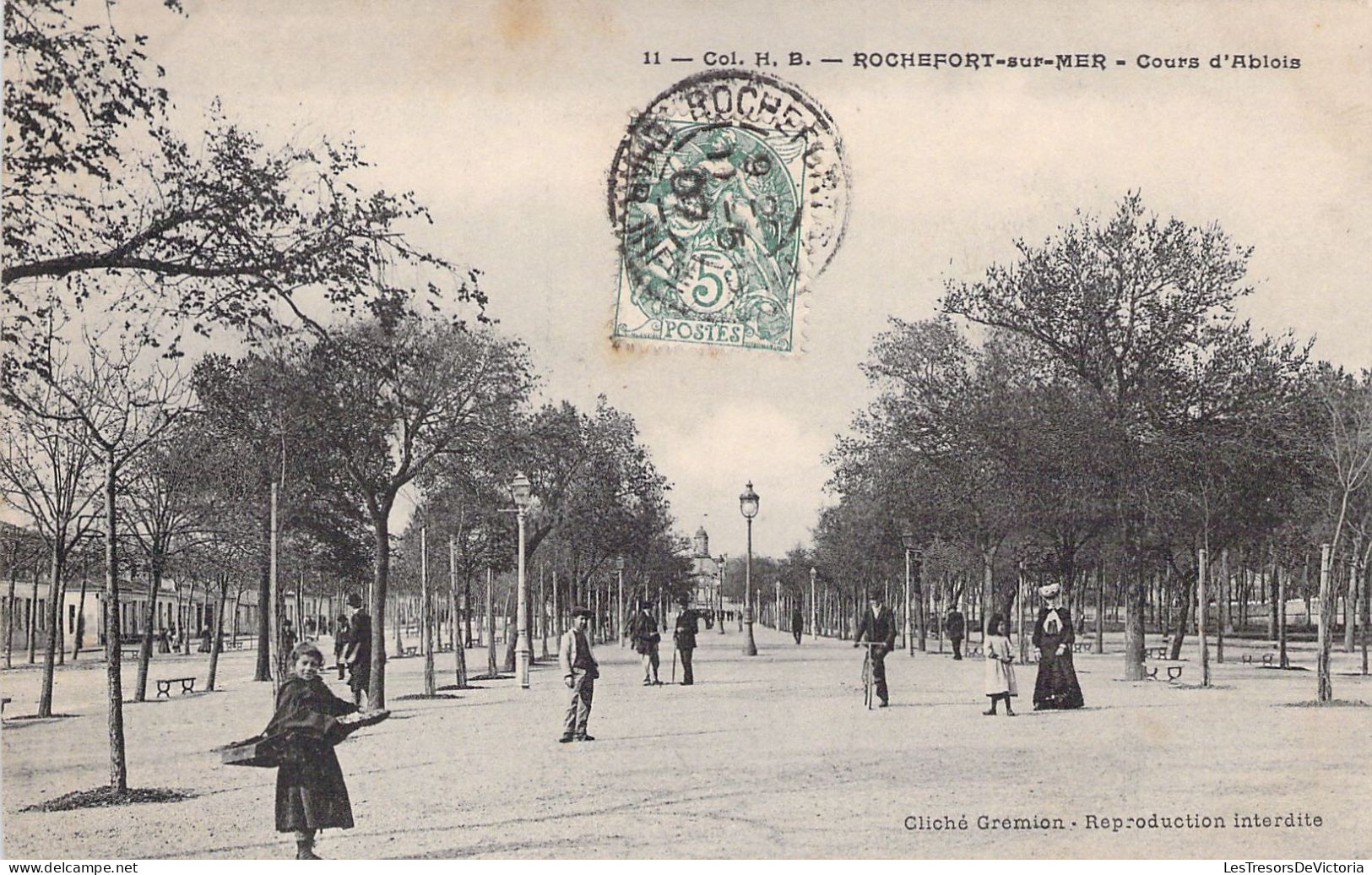 FRANCE - 17 - ROCHEFORT - Cours D'Ablois - Carte Postale Ancienne - Rochefort