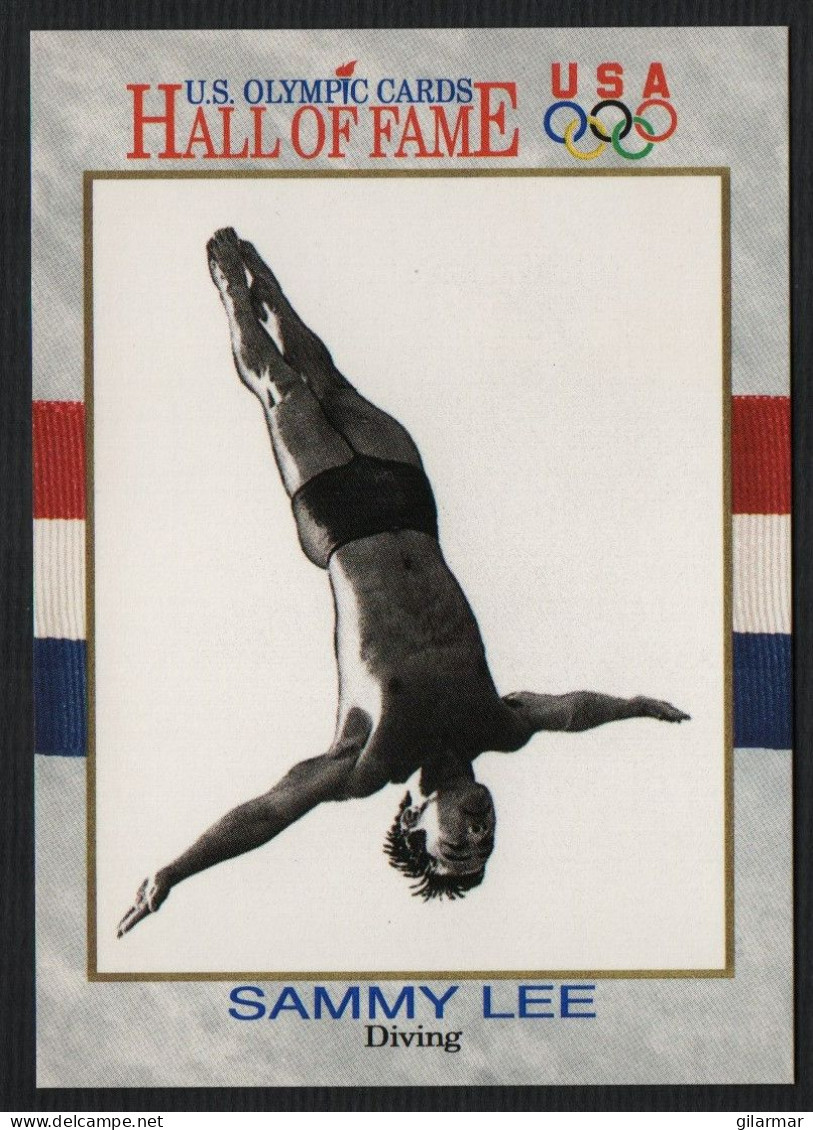 UNITED STATES - U.S. OLYMPIC CARDS HALL OF FAME - DIVING - SAMMY LEE - # 49 - Tarjetas