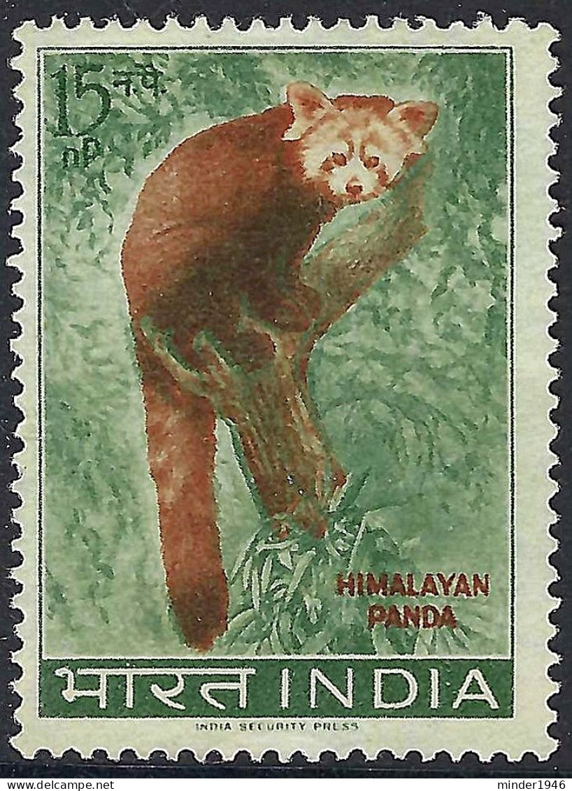 INDIA 1963 QEII 15np Orange-Brown & Green, Wildlife Preservation-Himalayan Panda SG473 FU - Gebraucht
