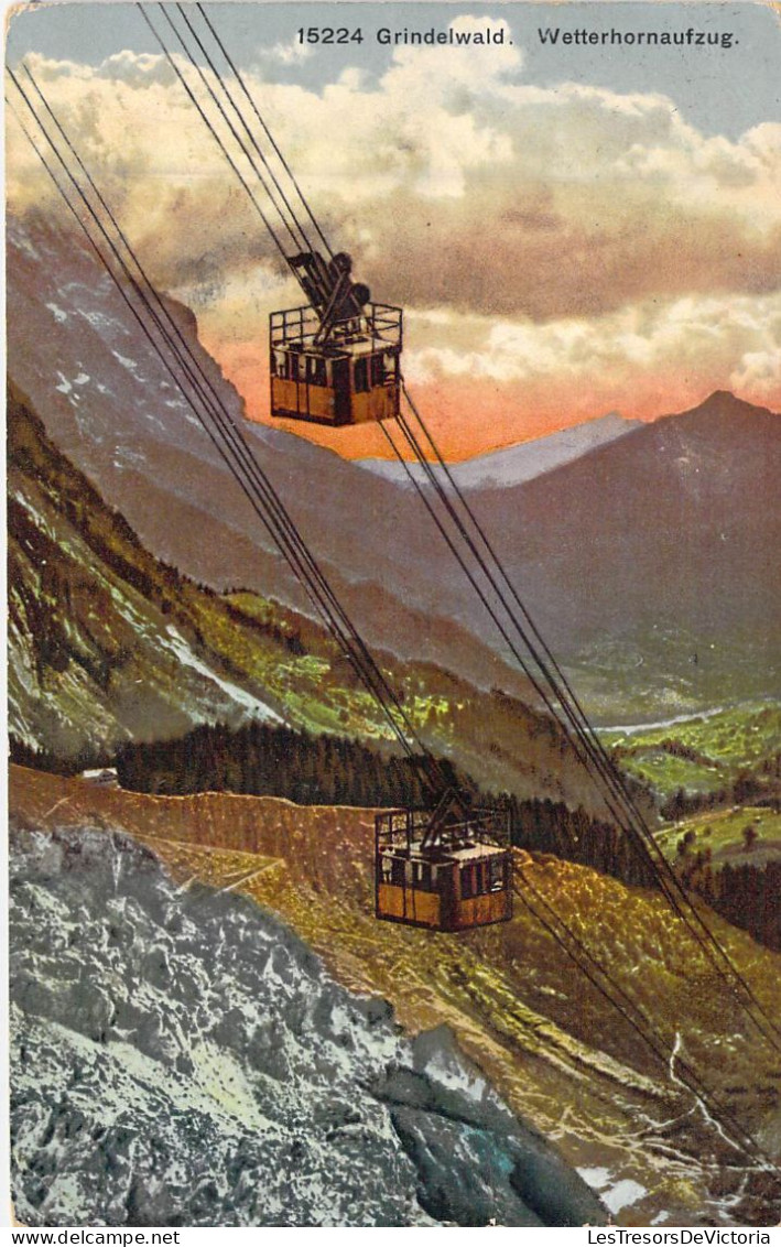 SUISSE - GRINDELWALD - Wetterhornaufzug - Carte Postale Ancienne - Grindelwald