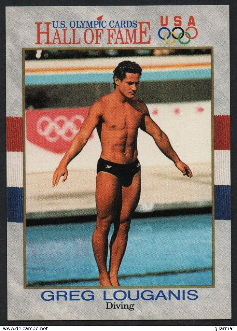 UNITED STATES - U.S. OLYMPIC CARDS HALL OF FAME - DIVING - GREG LOUGANIS - # 50 - Trading Cards