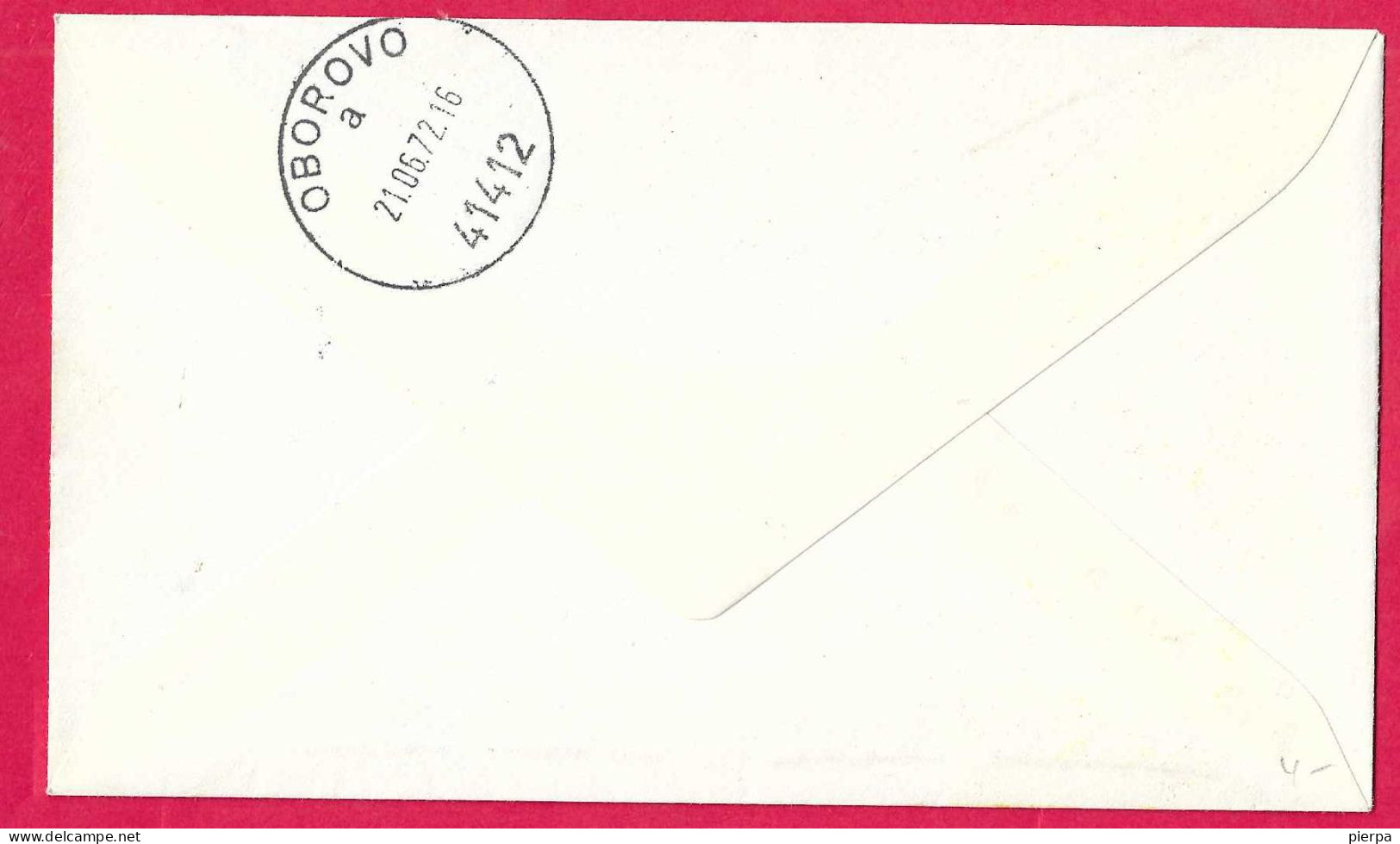 JUGOSLAVIA - POSTA RAZZO - ANNULLO "SAJAM CVIJECA RAHETNA POSTA*21.6.72*DUGO SELO" SU BUSTA UFFICIALE - Airmail