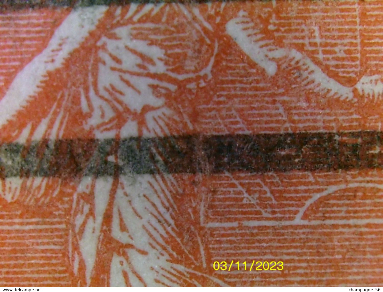 VARIETES FRANCE 1924 N° 199  SEMEUSE LIGNEE TYPE IIIB  OBLITERE - Used Stamps
