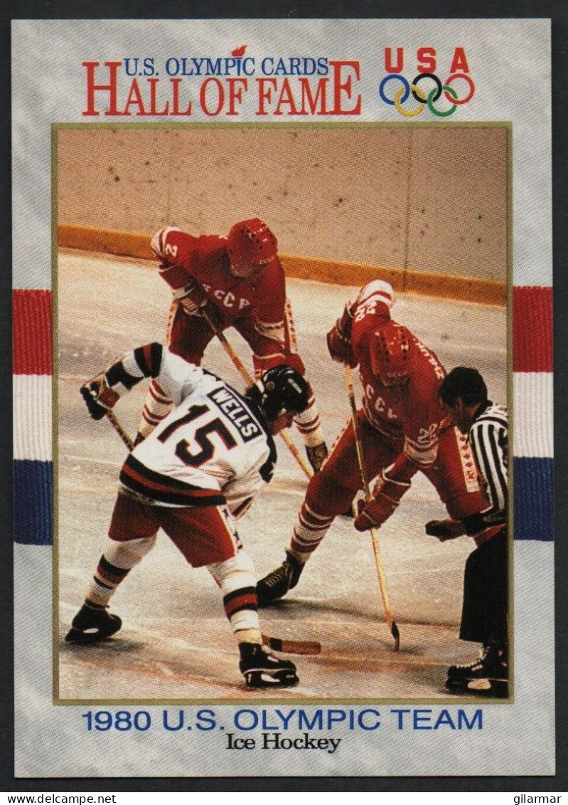 UNITED STATES - U.S. OLYMPIC CARDS HALL OF FAME - ICE HOCKEY - 1980 U.S. OLYMPIC TEAM - # 63 - Trading Cards