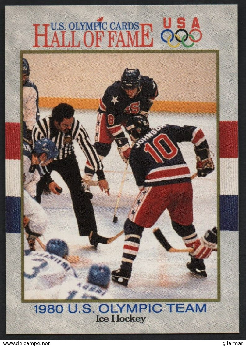 UNITED STATES - U.S. OLYMPIC CARDS HALL OF FAME - ICE HOCKEY - 1980 U.S. OLYMPIC TEAM - # 64 - Tarjetas