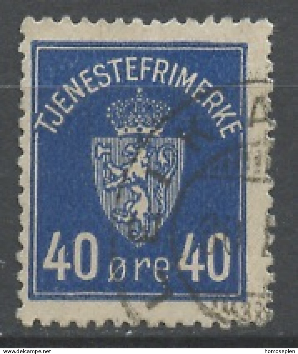 Norvège - Norway - Norwegen Service 1926 Y&T N°S6 - Michel N°D6 (o) - 40ö Armoirie - Dienstzegels