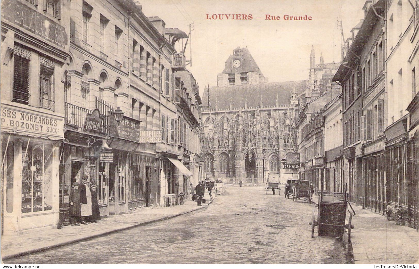 FRANCE - 27 - LOUVIERS - Rue Grande - Carte Postale Ancienne - Louviers