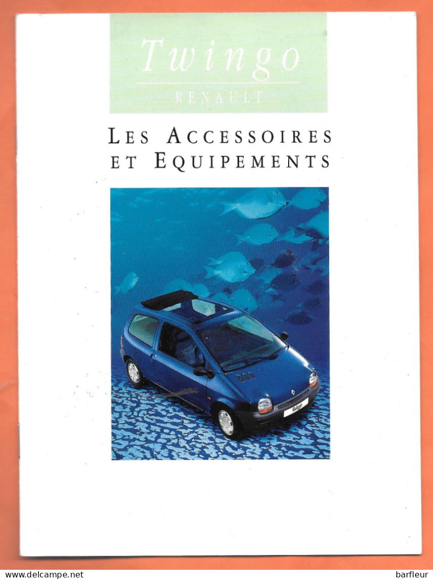 Ancien Carnet Des Accessoires D'une TWINGO De Chez Renault - Voitures