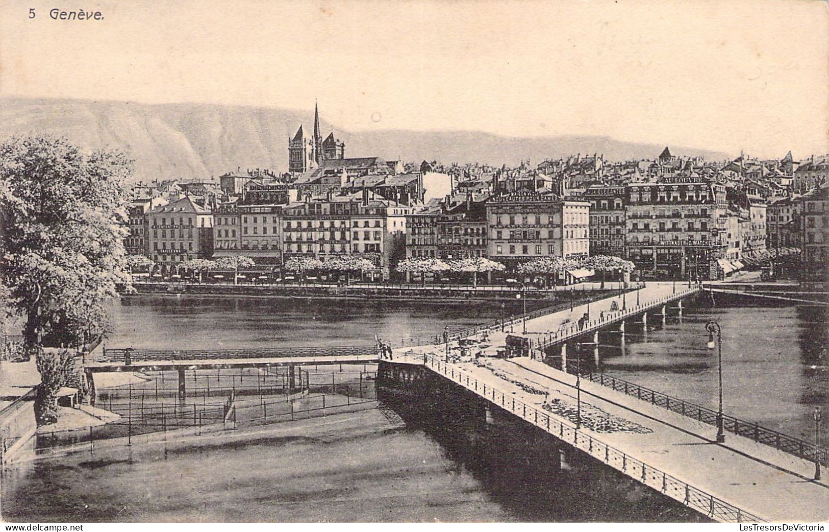 SUISSE - GENEVE - PONT - Carte Postale Ancienne - Genève