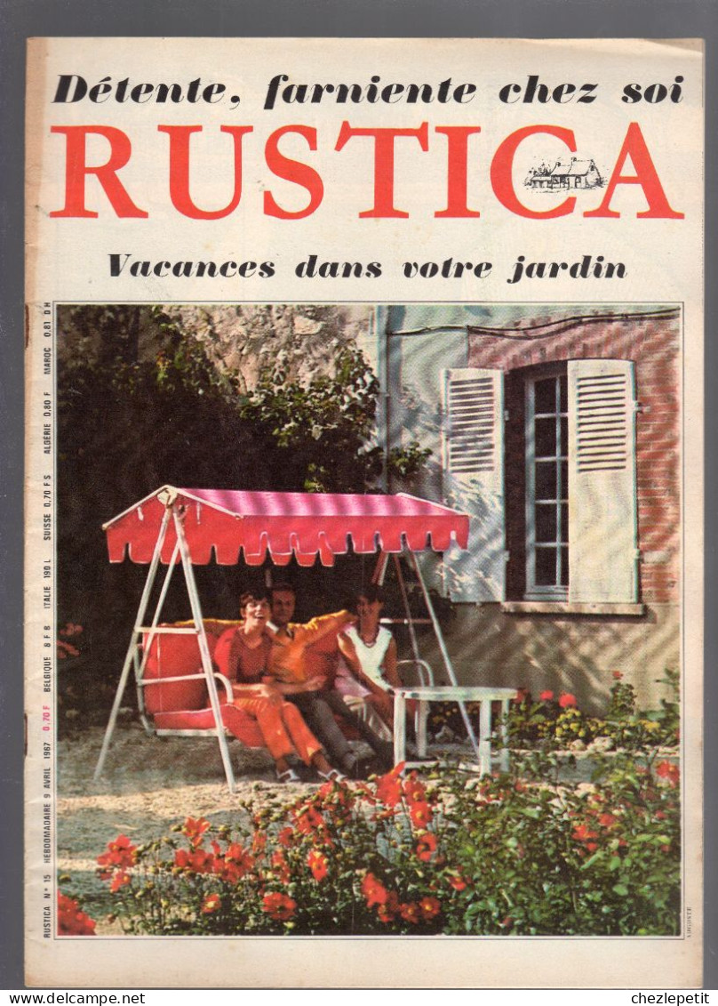 RUSTICA N°15 1967 Meubles De Jardin Tondeuse Allées De Jardin Mûre Géante - Giardinaggio
