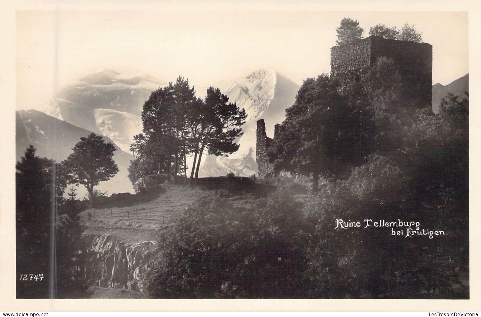 SUISSE - Ruine Tellemburg Bei Frutigen - Edition Art Perrochet Matille - Lausanne - Carte Postale Ancienne - Frutigen