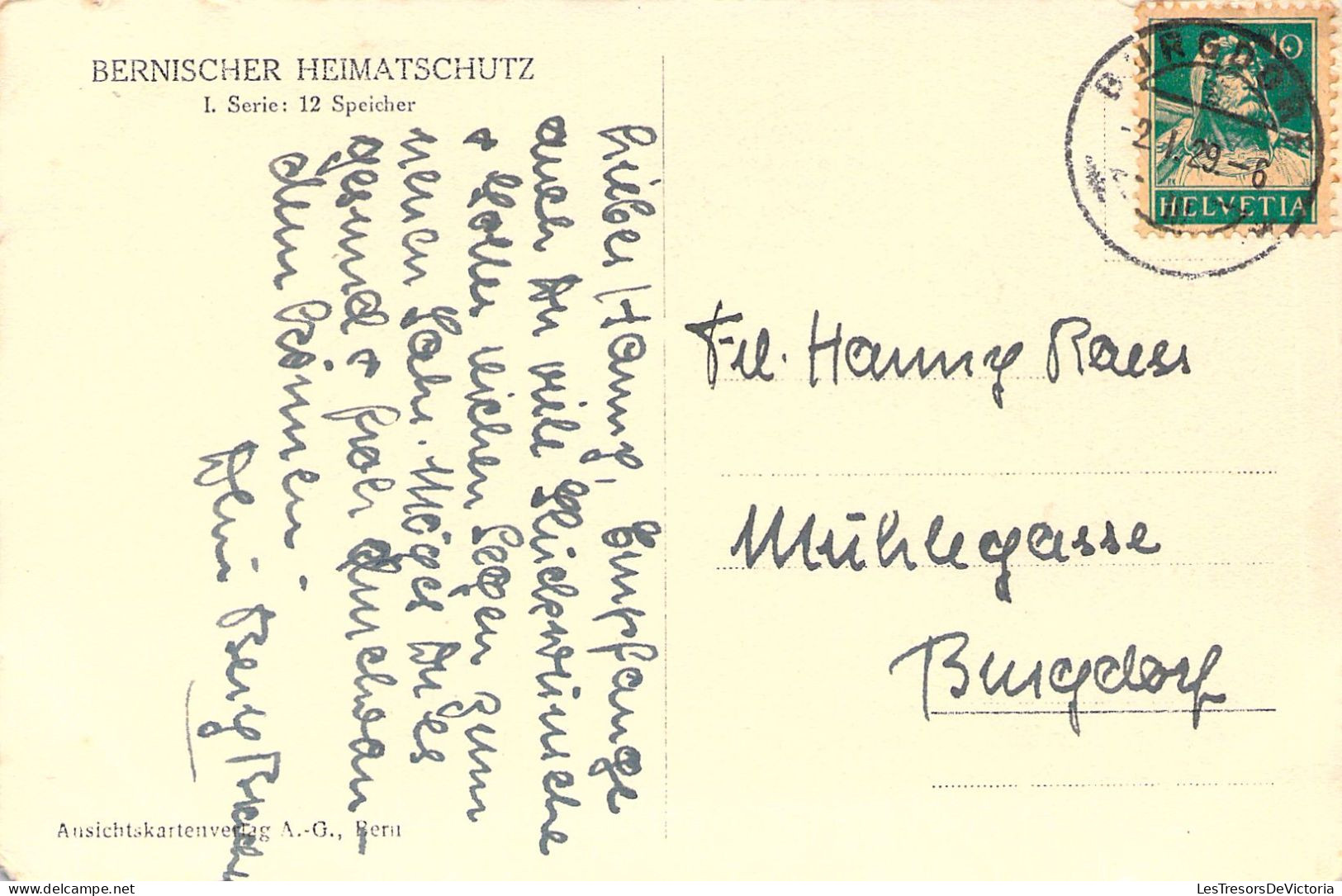 SUISSE - BERNISCHER HEIMATSCHUTZ - Carte Postale Ancienne - Berne