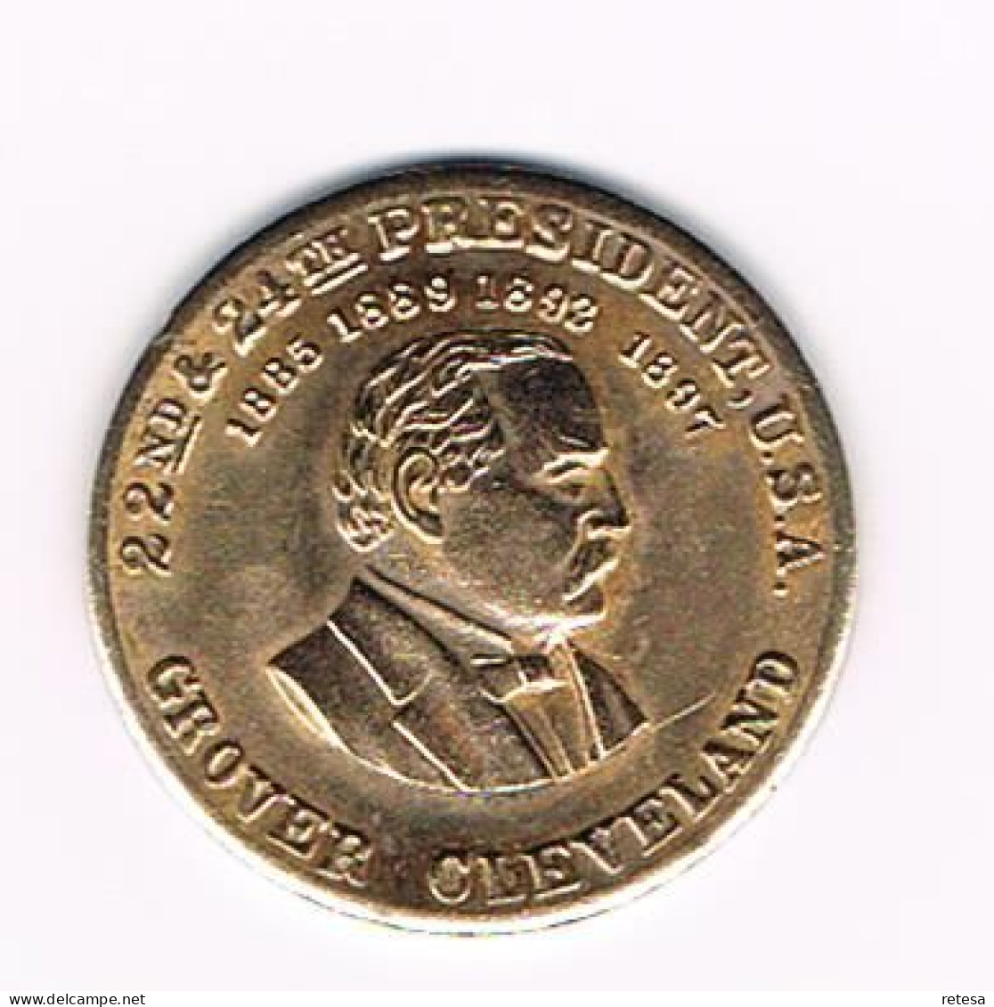 # PENNING  GROVER CLEVELAND 24 TH  PRESIDENT  U.S.A. - Monete Allungate (penny Souvenirs)