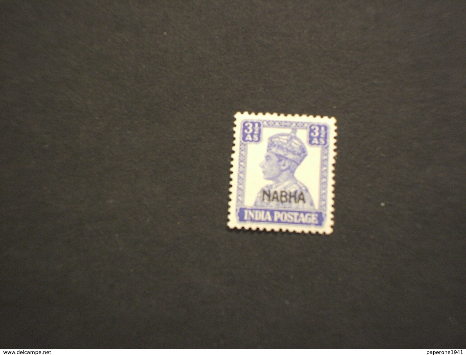 NABHA - 1942/5 RE 3 1/2 P.. - NUOVO(+) - Nabha