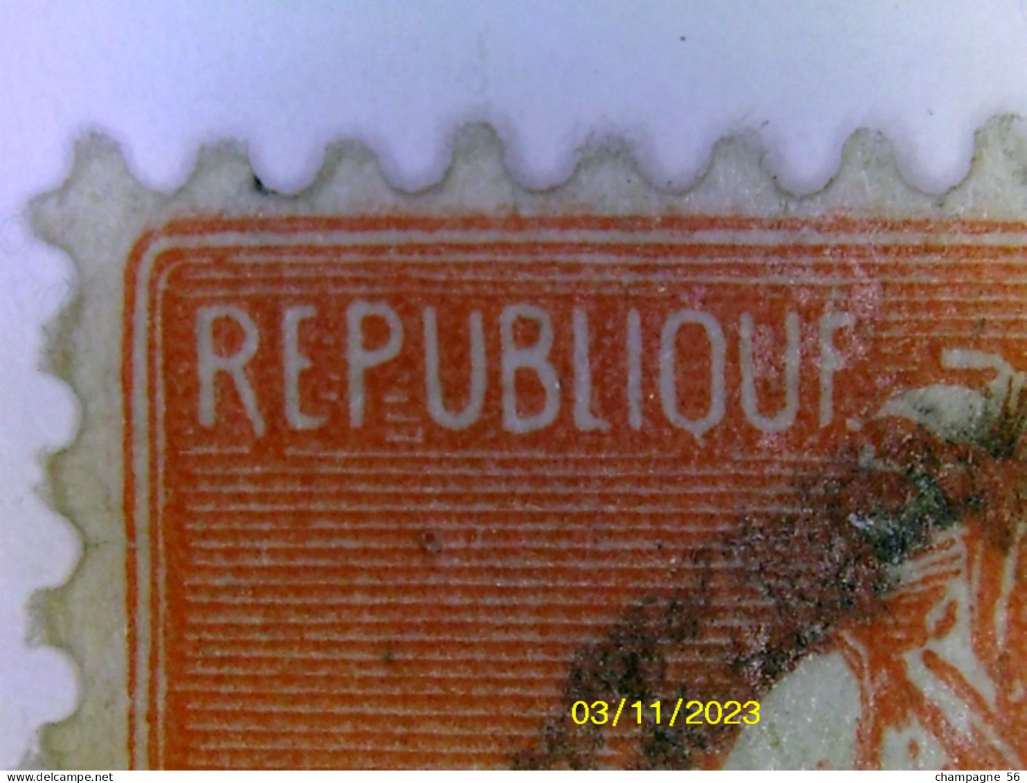 VARIETES FRANCE 1924 N° 204  SEMEUSE LIGNEE OBLITEREE - Used Stamps