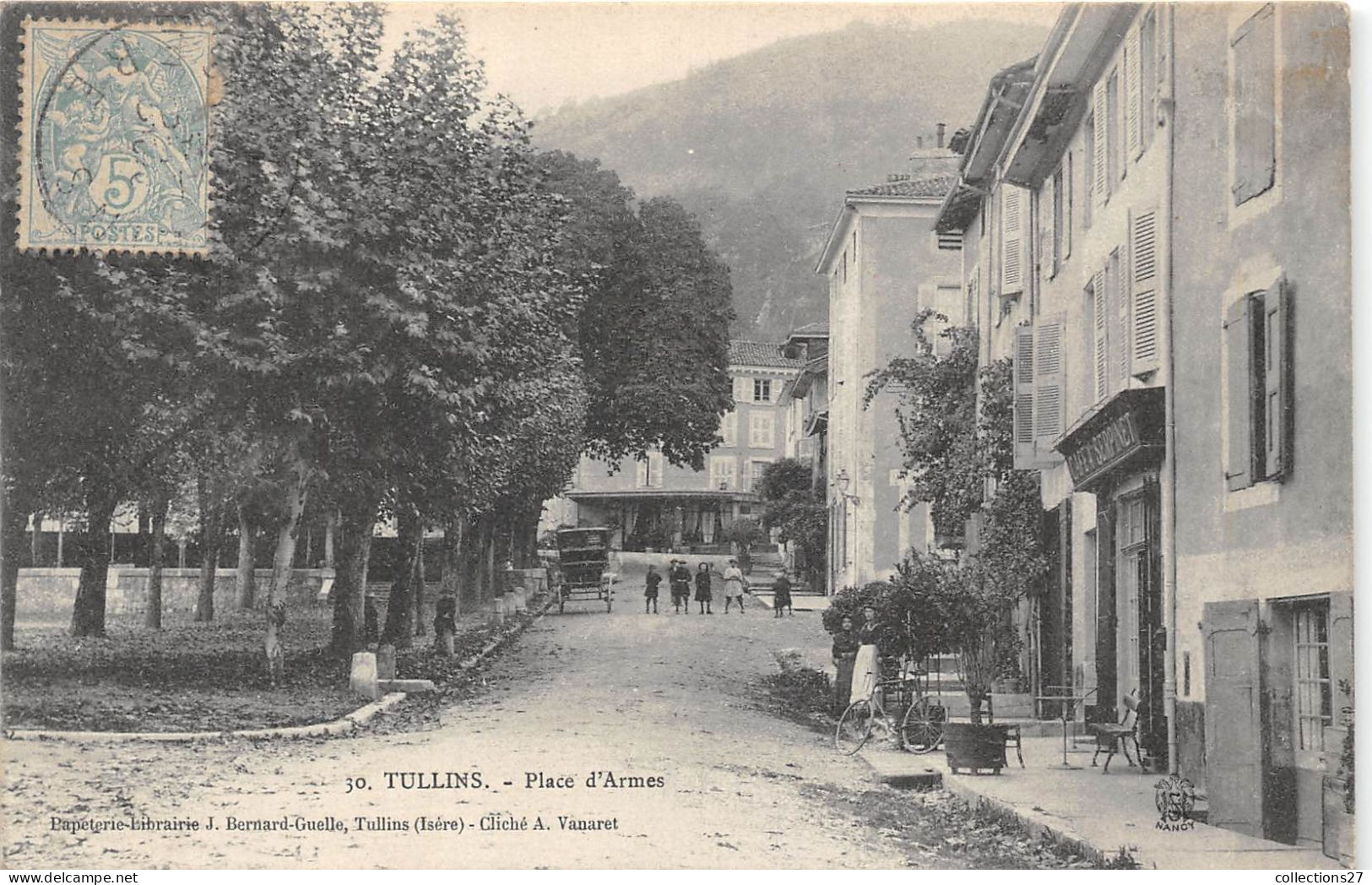 38-TULLINS-PLACE D'ARMES - Tullins