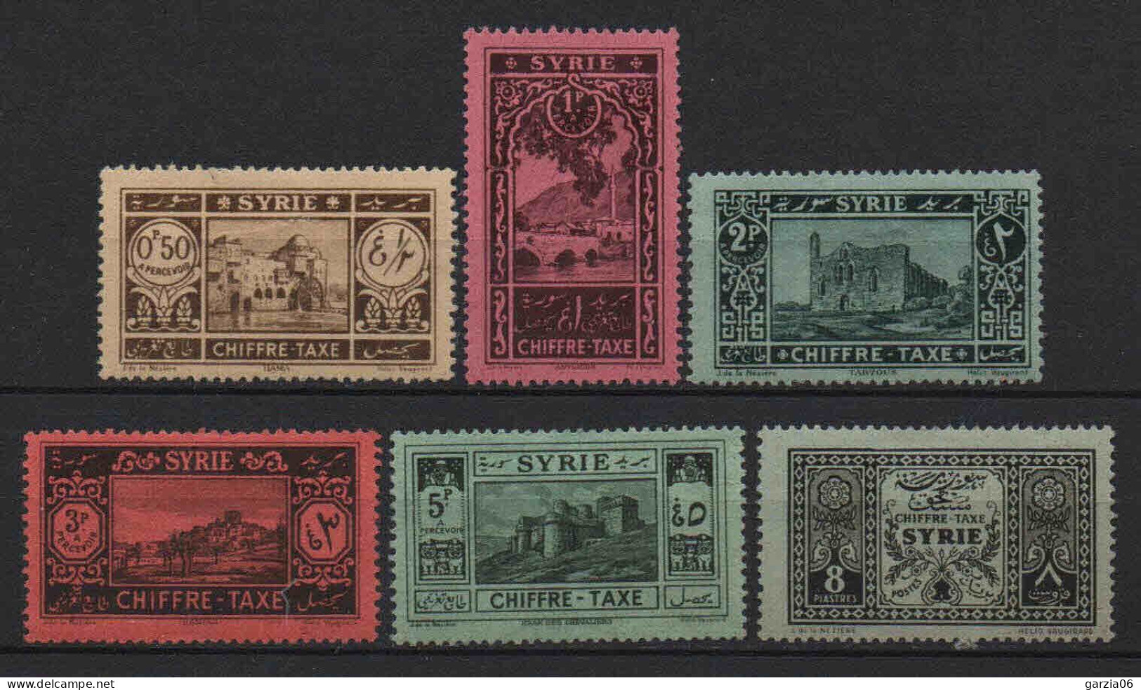 Syrie  - 1925 - Tb Taxe 32 à 37   - Neufs *- MLH - Postage Due
