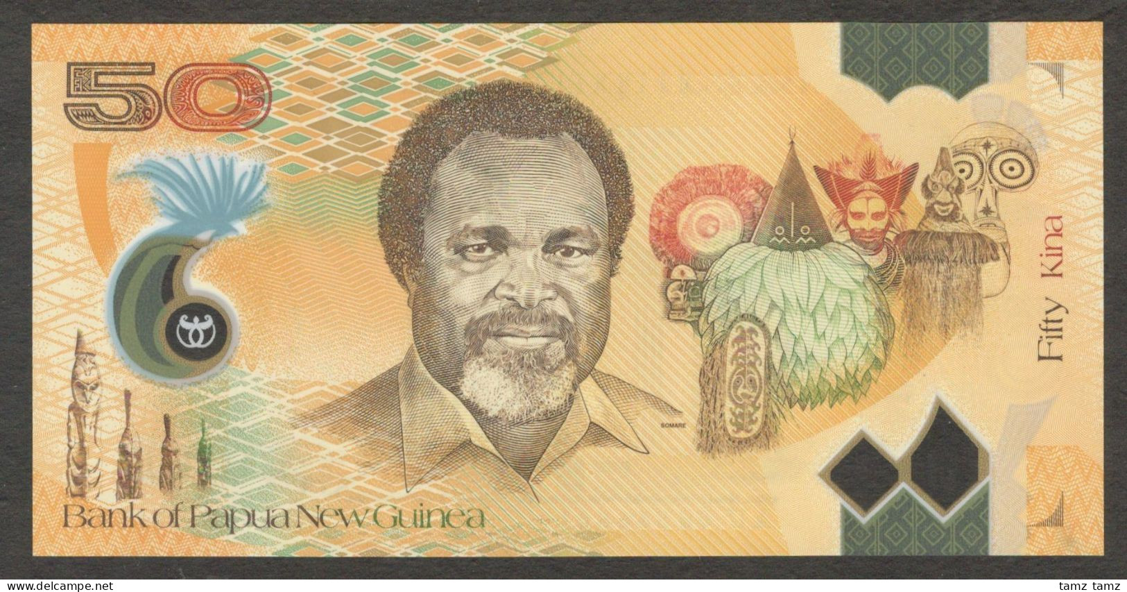 Papua New Guinea 50 Kina 2008 Polymer UNC Beautiful Banknotes - Papua New Guinea