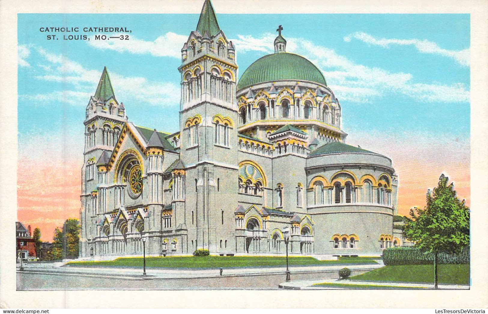 ETAT UNIS - MISSOURI - Catholic Cathedral ST Louis - Carte Postale Ancienne - St Louis – Missouri