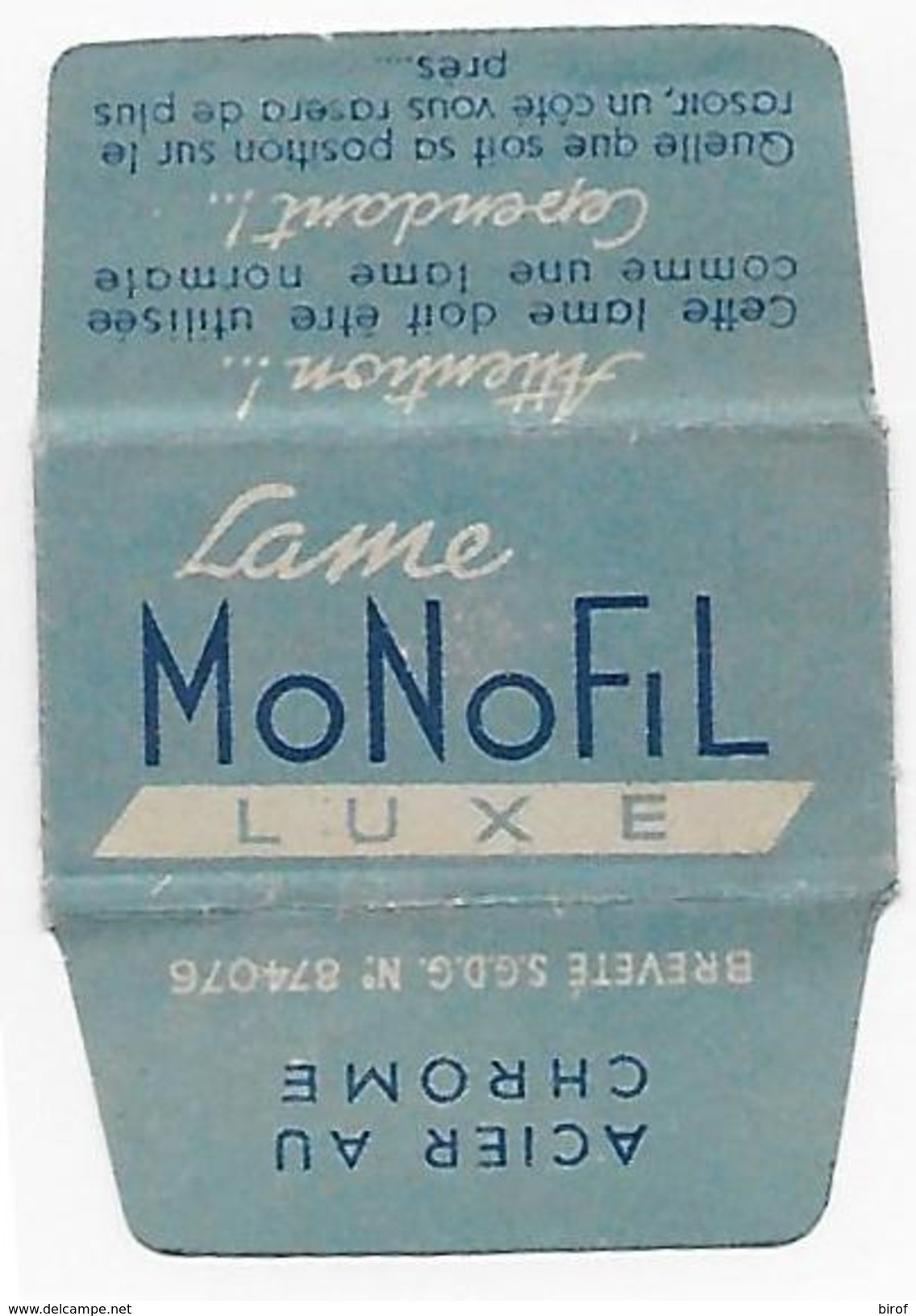 LAMETTA DA BARBA - LAME MONOFIL LUXE - Lamette Da Barba