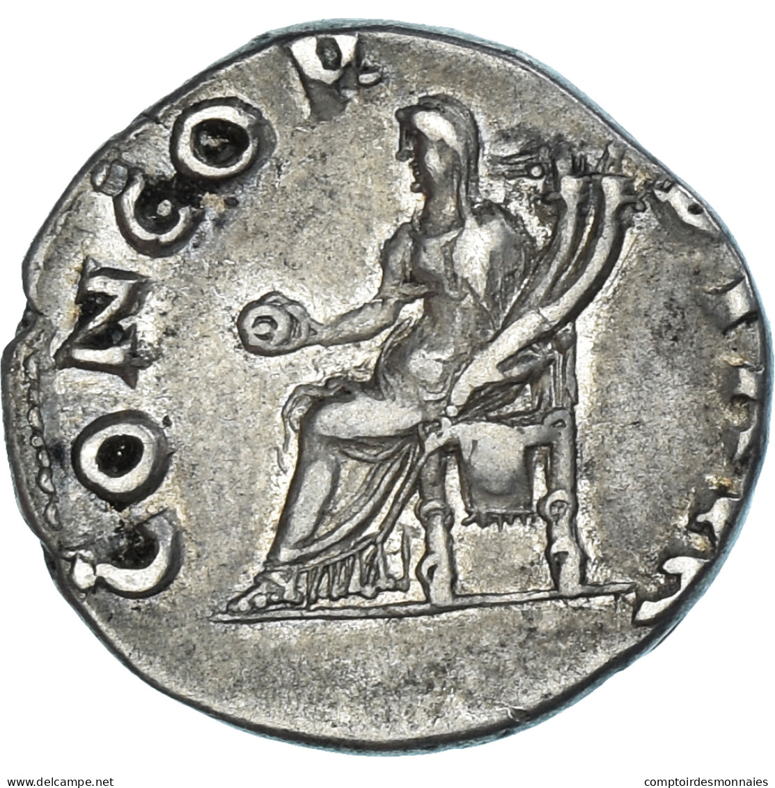 Monnaie, Vitellius, Denier, 69, Rome, TTB, Argent, RIC:I-66 Var. - The Flavians (69 AD To 96 AD)