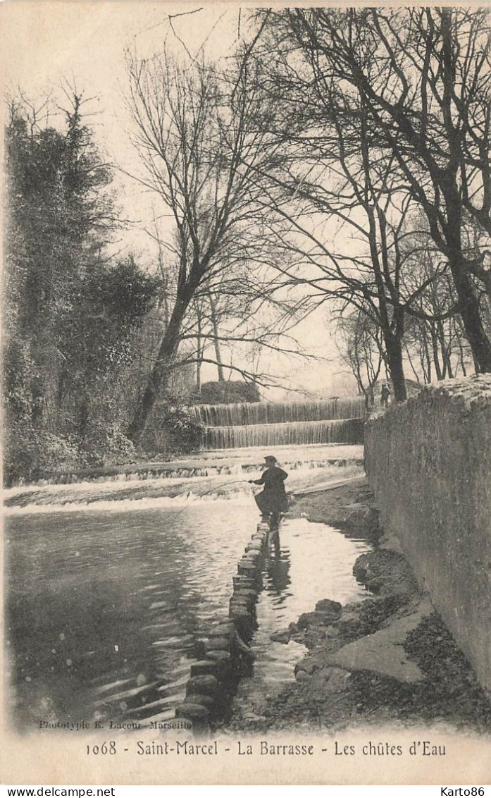 Marseille * St Marcel * La Barrasse * Les Chûtes D'eau * Pêche à La Ligne , Pêcheurs - Saint Marcel, La Barasse, Saintt Menet