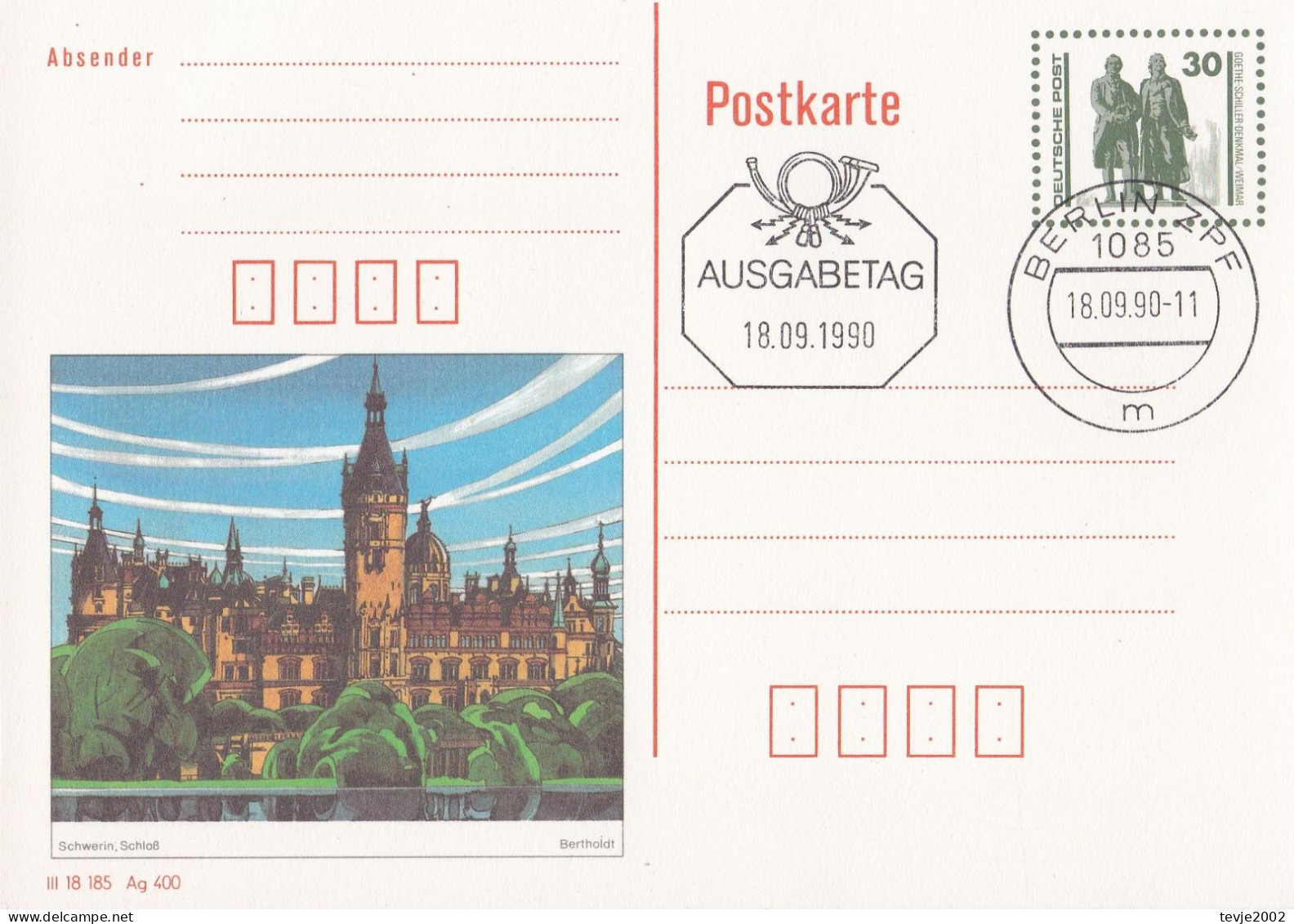 DDR 1986 - 1990 - 33 Stück Ganzsache Postkarte Umschläge  - gestempelt used - alle abgebildet