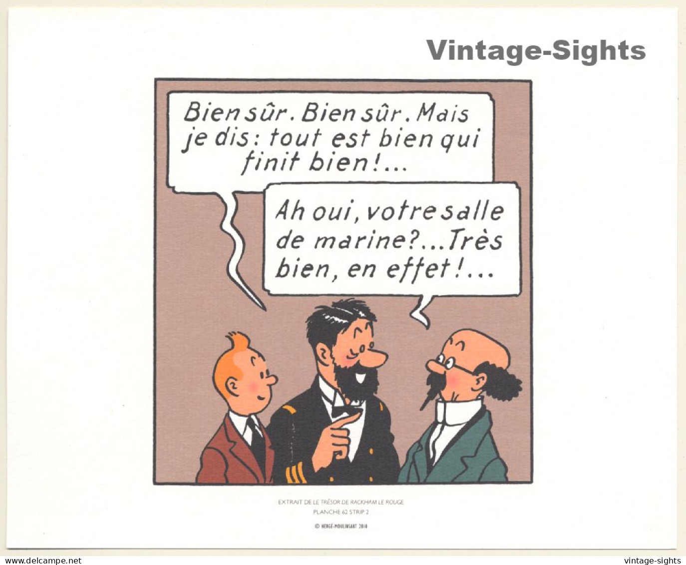 Tintin: Extrait De Le Trésor De Rackham Le Rouge *1 (Lithography Hergé Moulinsart 2010) - Serigraphies & Lithographies