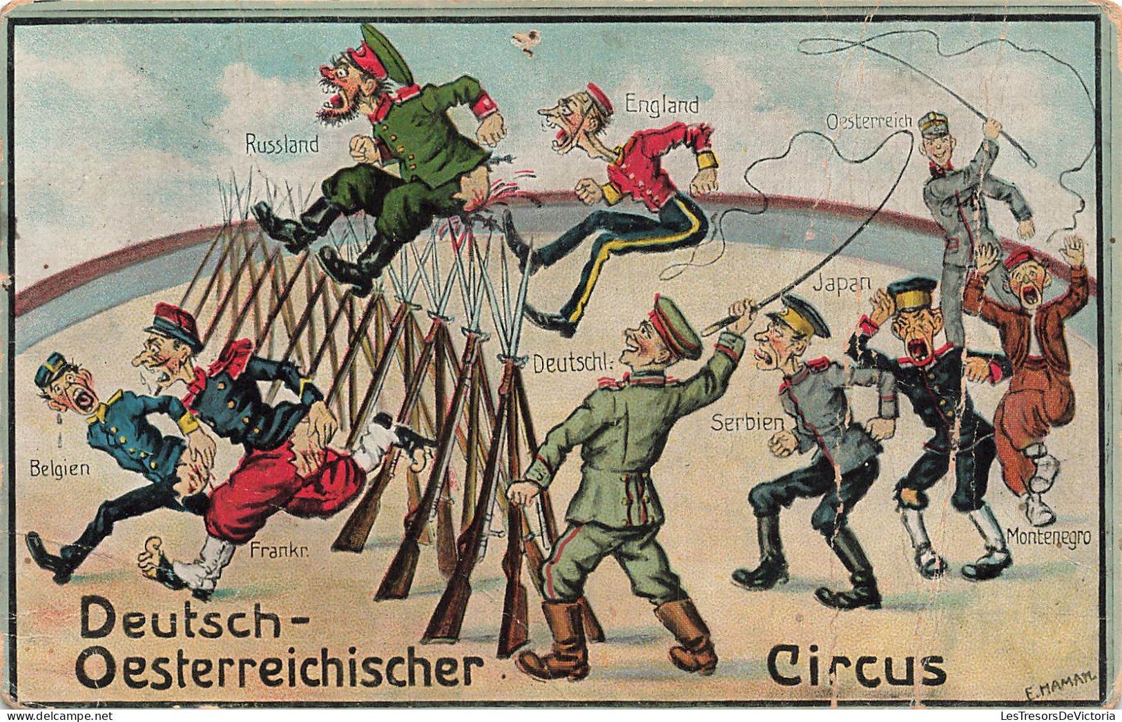 Publicité - Circus - Deutsch - Oesterreichischer - Illustrateur - E. Hamah - Carte Postale Ancienne - Advertising