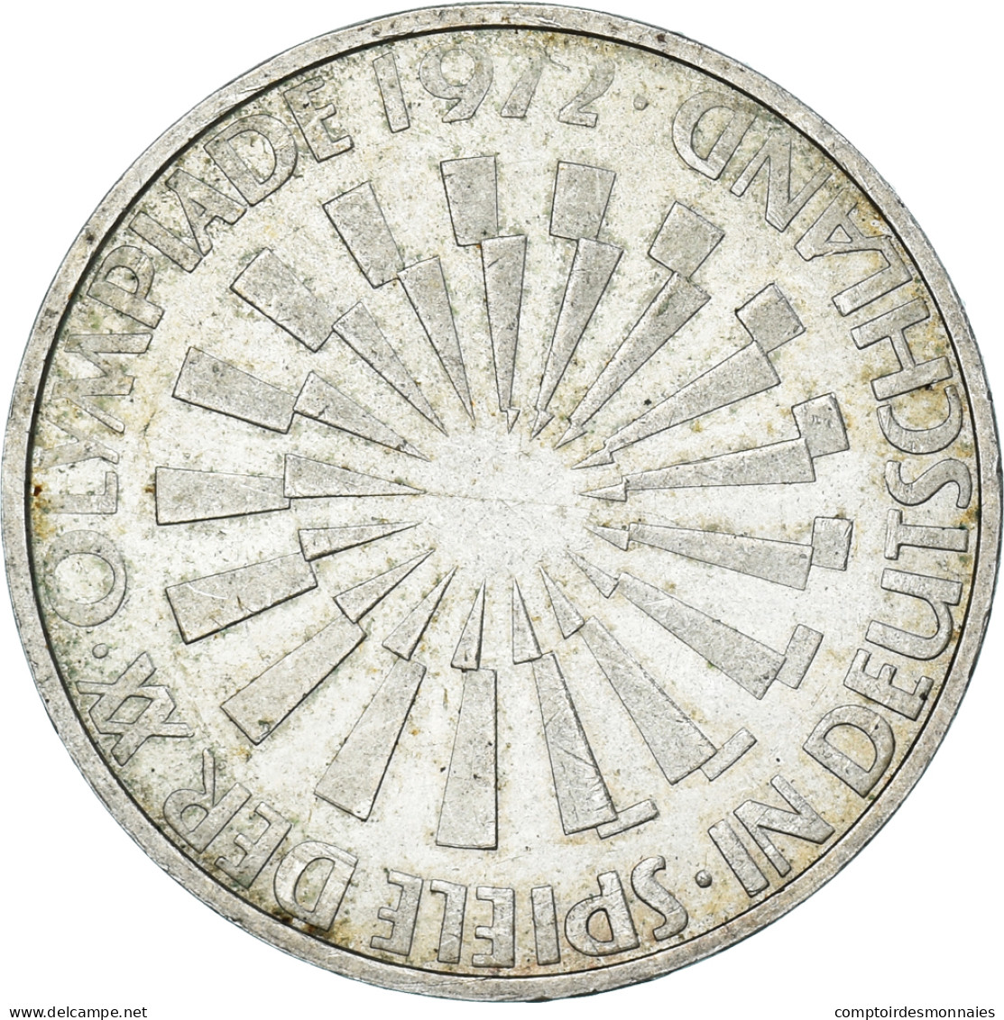 Monnaie, République Fédérale Allemande, 10 Mark, 1972, Hamburg, TTB, Argent - Commémoratives