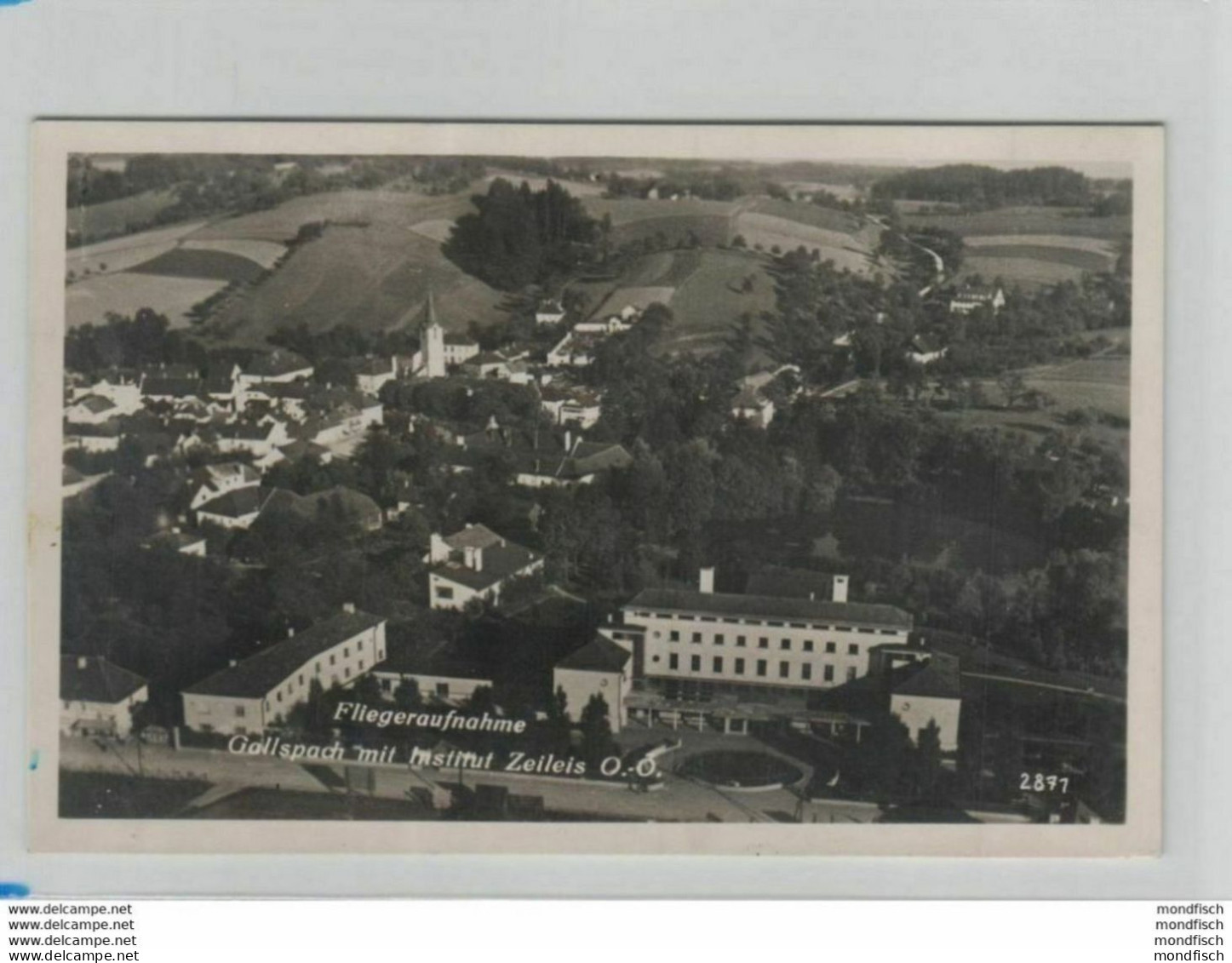 Gallspach 1949 - Institut Zeileis - Luftbild - Gallspach