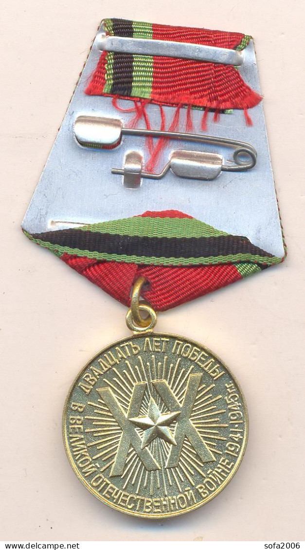 RUSSIA USSR   MEDAL 20 Years Of Victory In The Great Patriotic War 1941-1945 - Russia.WW II. - Russia